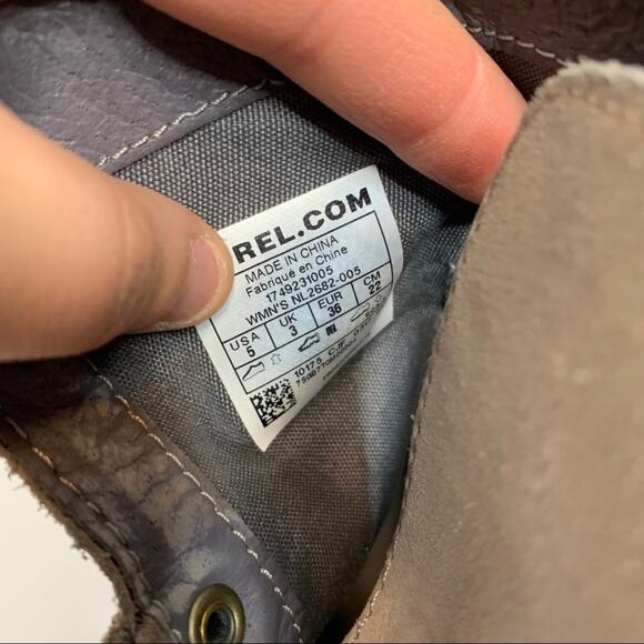 Sorel Farrah Taupe Suede Leather Wrap Around Tassel Tie Ankle Booties Size 5 - Picture 6 of 7